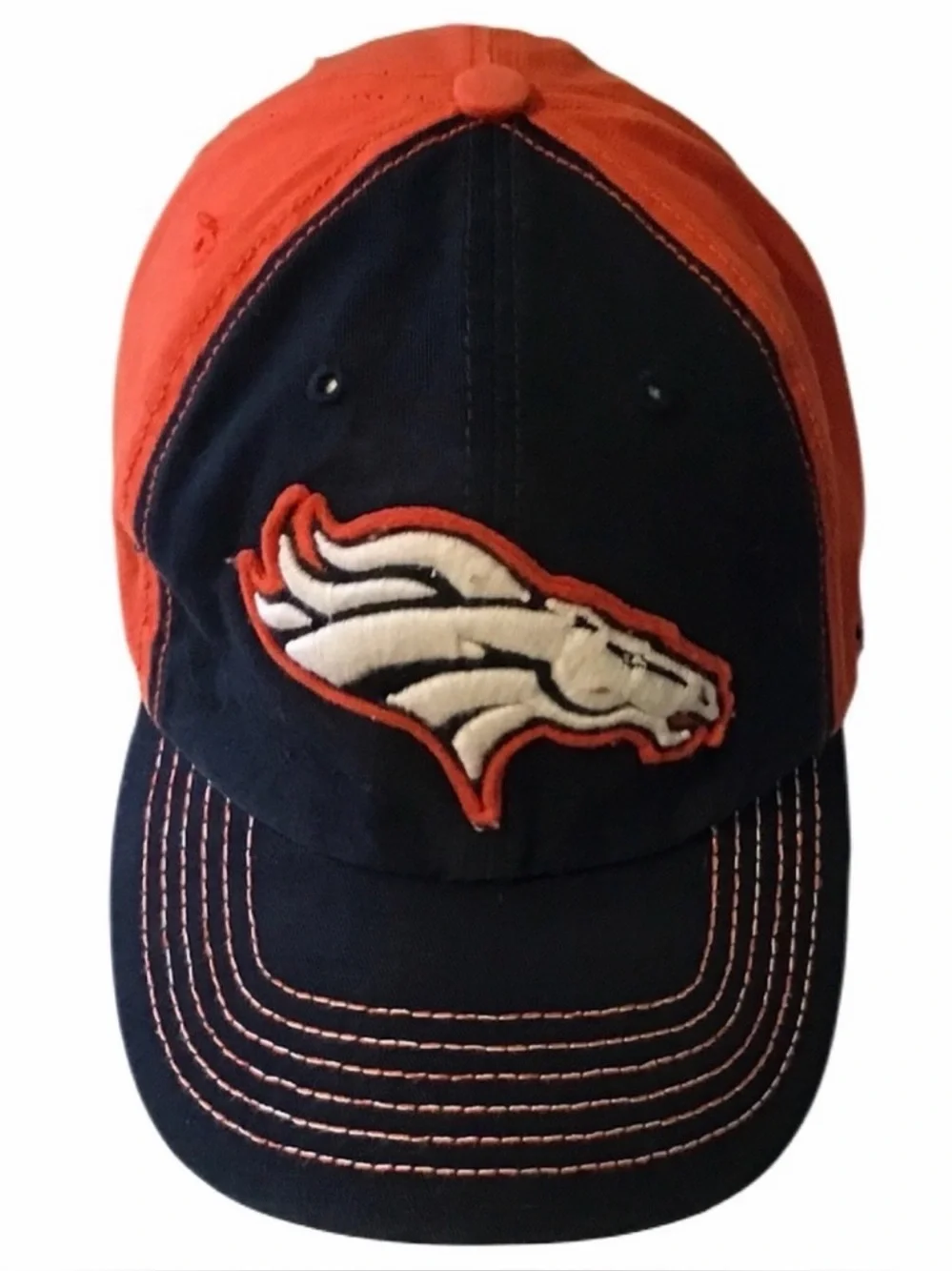 Denver Broncos ’47 Brand Adjustable Strapback Hat Navy Orange NFL OSFM